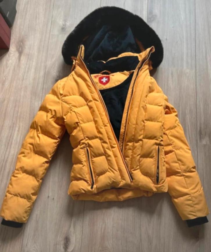 Wellensteyn winterjas, Kleding | Dames, Jassen | Winter, Zo goed als nieuw, Maat 36 (S), Geel, Ophalen of Verzenden