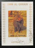 208L Umm-Al-Qiwain Postzegel - Aap, Verzenden, Gestempeld, Dier of Natuur