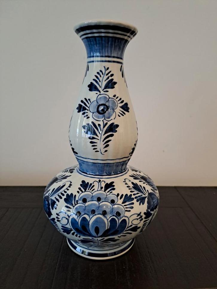 Delfts Blauwe Vaas - Handgeschilderd (ophalen in Didam), Antiek en Kunst, Antiek | Vazen, Ophalen