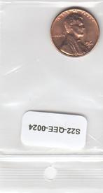 S22-QEE-0024-M50 United States 1 Cent UNC 1961 KM201 D, Postzegels en Munten, Munten | Amerika, Losse munt, Verzenden, Noord-Amerika