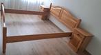 Eikenhouten Tweepersoons Bed met Nachtkastjes én toilettafel, Ophalen, Gebruikt, Bruin, Klassiek