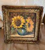 19 eeuws olieverf bloemen schilderij, Antiek en Kunst, Kunst | Schilderijen | Klassiek, Ophalen of Verzenden