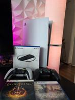 (PRIJSVERLAGING) PS5 DISK SET + 2 controllers + 2 TB SSD, Ophalen of Verzenden, Zo goed als nieuw