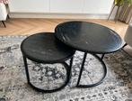Salontafel set Goossens Wonen, Huis en Inrichting, Ophalen, Rond, 50 tot 100 cm, Zo goed als nieuw
