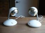 Vintage design tafellampjes 2 stuks, Ophalen of Verzenden, Zo goed als nieuw, Kunststof, Minder dan 50 cm