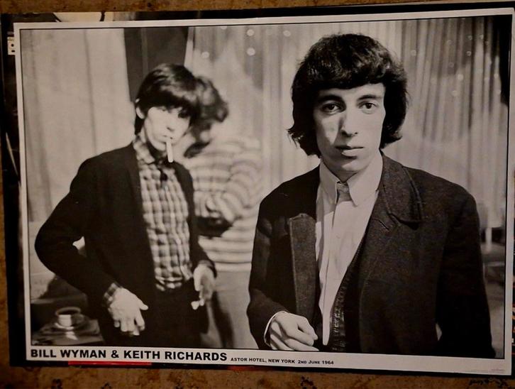 Bill Wyman & Keith Richards Poster - 1964, Antiek en Kunst, Kunst | Tekeningen en Foto's, Ophalen of Verzenden