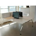 Vitra designbureau tweezijdig met schuifdeurkastjes, Huis en Inrichting, Bureaus, Vitra, In hoogte verstelbaar, Zo goed als nieuw