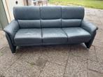 Leren 3 zits bank, Ophalen, Gebruikt, Driepersoons, 75 tot 100 cm