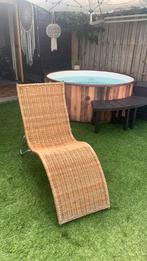 Vintage Ikea rotan relax ligstoel Karlsund, Ophalen, Gebruikt, Rotan