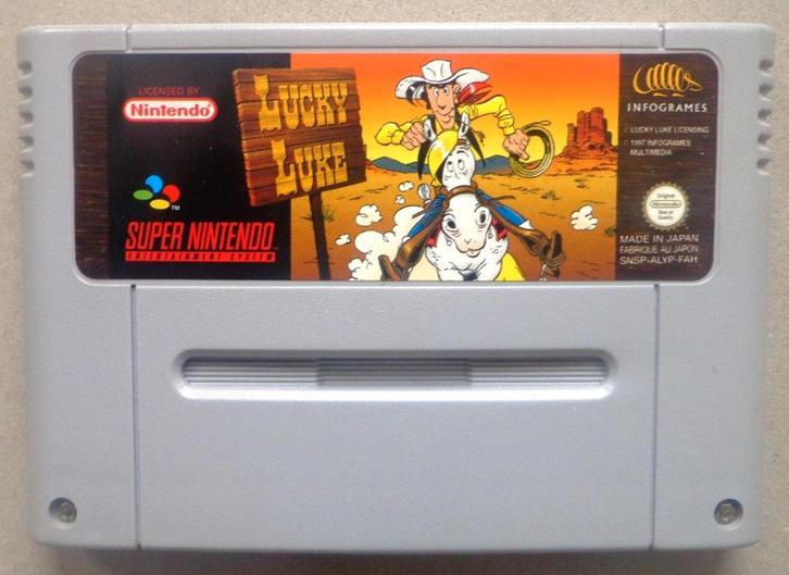 Lucky Luke voor de Europese Super Nintendo, Spelcomputers en Games, Games | Nintendo Super NES, Gebruikt, Avontuur en Actie, 1 speler