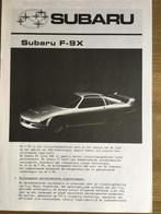 6x Subaru brochures/folders F-9X ACX-II Jumbo prijs / dealer, Boeken, Ophalen of Verzenden, Zo goed als nieuw, Overige merken