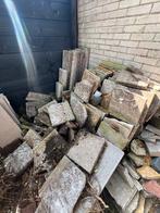 Gratis tuintegels, betontegels en opsluitbanden, Tuin en Terras, Tegels en Klinkers, Ophalen, Gebruikt, Minder dan 5 m², Beton