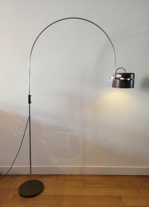 Grote boog vloerlamp van Gepo 1960, Huis en Inrichting, Lampen | Vloerlampen, Gebruikt, 200 cm of meer, Metaal, Ophalen of Verzenden