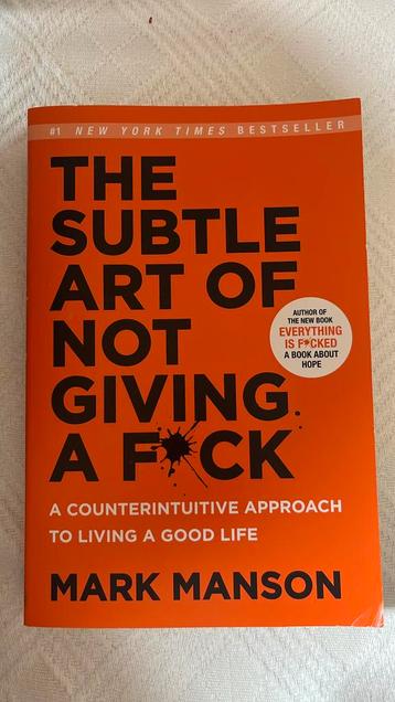 The subtle art of not giving a fuck, engelstalige boek