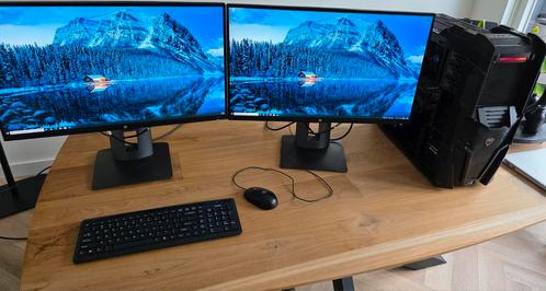 Game/Workstation PC, 2x HP Z27U Monitor i7-4790K | GTX 1070, Computers en Software, Desktop Pc's, Zo goed als nieuw, 4 Ghz of meer