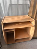 Computertafel / computer bureau. Lichtbruin hout, Huis en Inrichting, Kasten | Computermeubels, Ophalen, Zo goed als nieuw, 70 tot 120 cm