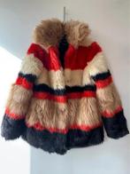 Faux Fur Coat - Black Orange, Kleding | Dames, Jassen | Winter, Overige kleuren, Zo goed als nieuw, Maat 34 (XS) of kleiner, Bershka