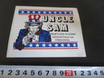 sticker EHV UNCLE SAM vrijetijdskleding Hoogstraat 69, Verzamelen, Ophalen, Zo goed als nieuw, Bedrijf of Vereniging
