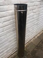 Kachelpijp 115 mm rvs, Doe-het-zelf en Verbouw, Ophalen, Afvoer, Zo goed als nieuw, Rvs
