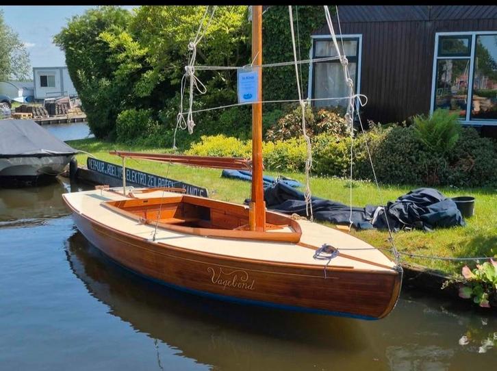 Mooie houten (teak) zeilboot (BM), Watersport en Boten, Open zeilboten, Gebruikt, Overige typen, 3 tot 6 meter, Hout, Geen motor