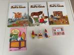 BRD David de Kabouter poppetjes 3 st, 4 boeken en stickers!, Ophalen of Verzenden, Zo goed als nieuw