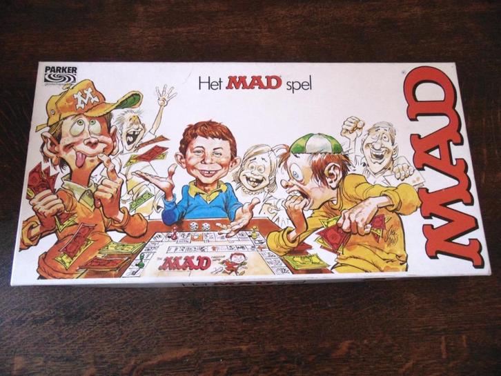 Mad Spel van Parker, Hobby en Vrije tijd, Gezelschapsspellen | Bordspellen, Gebruikt, Een of twee spelers, Drie of vier spelers