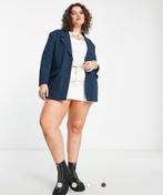 Noisy May Curve - Oversized dad blazer maat 46, Kleding | Dames, Broeken en Pantalons, Kort, Maat 46/48 (XL) of groter, Nieuw