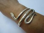 Oude Chinese handgemaakte armband met slangenkop #2378, Ophalen of Verzenden, Gebruikt, Zilver, Overige materialen