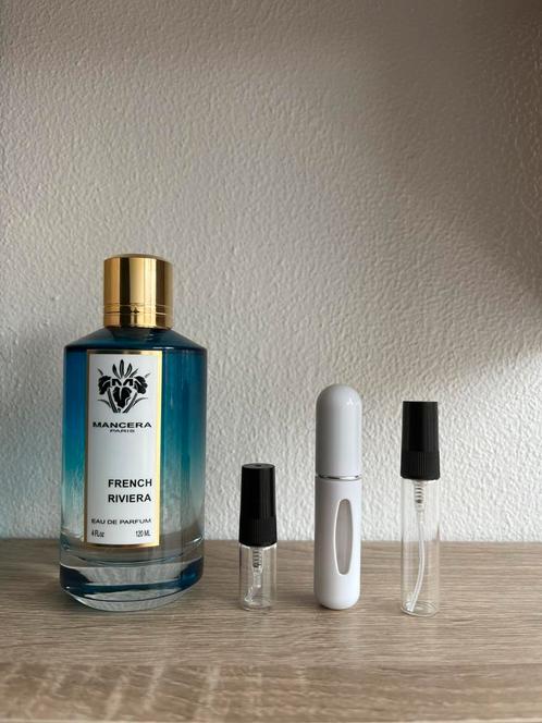 Mancera French Riviera samples, Sieraden, Tassen en Uiterlijk, Uiterlijk | Parfum, Zo goed als nieuw, Ophalen of Verzenden