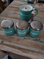 Emaille Melkkan  Suikerbus, Koffiebus en  Theebus., Antiek en Kunst, Ophalen