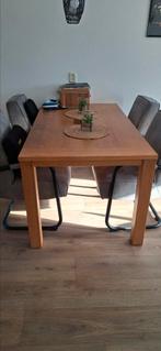 Eethoek tafel eiken, Caravans en Kamperen, Ophalen, Zo goed als nieuw