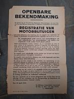 Aanplakbiljet april 1945 Enschede openbare bekendmaking, Nederland, Foto of Poster, Overige soorten, Ophalen of Verzenden