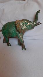 brons beeldje olifant, Verzamelen, Beelden en Beeldjes, Verzenden, Gebruikt, Dier