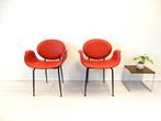 design stoelen Fasem leer Italiaans fauteuil, Huis en Inrichting, Stoelen, Gebruikt, Twee, ., Vintage