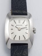 Bulova Lady’s Vintage 1973 NOS Nieuw opwinder, Leer, Staal, Polshorloge, Nieuw