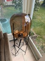 Vloerlamp met smoke glas, Huis en Inrichting, Lampen | Vloerlampen, Ophalen, Zo goed als nieuw, Glas, 150 tot 200 cm