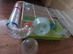 Hamsterkooi ingericht plus loopbal, Dieren en Toebehoren, Knaagdieren en Konijnen | Hokken en Kooien, Minder dan 60 cm, Kooi, Minder dan 75 cm