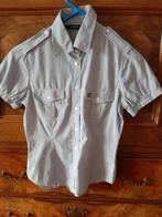 Scapa Sports grijs wit blouse korte mouw. 36, Kleding | Dames, Blouses en Tunieken, Scapa, Ophalen of Verzenden, Zo goed als nieuw