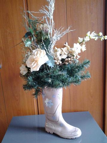 Kerstdecoratie in laars beschikbaar voor biedingen
