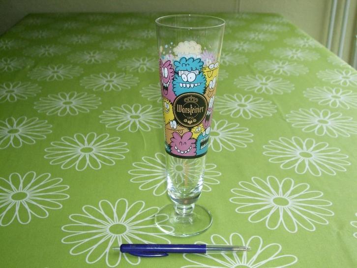 Warsteiner - Kevin Lyons - bierglas, Verzamelen, Biermerken, Zo goed als nieuw, Glas of Glazen, Overige merken, Ophalen of Verzenden