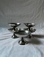 Vintage Franse RVS ijscoupes | jaren 70 | inox | set van 5, Ophalen, Overige materialen, Overige stijlen, Overige typen
