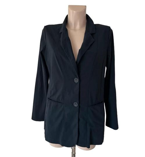 Studio Anneloes blazer blauw travel M, Kleding | Dames, Jasjes, Kostuums en Pakken, Zo goed als nieuw, Jasje, Maat 38/40 (M), Blauw