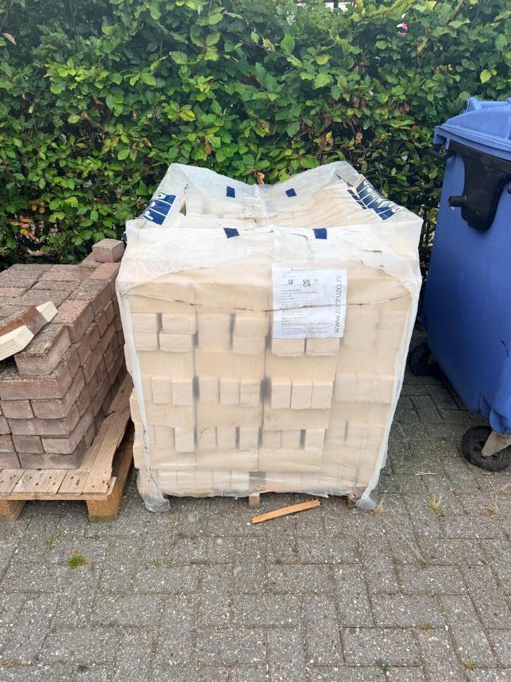 Bakstenen Rodruza crème wit dikformaat ca 500 st ruim 8m2, Doe-het-zelf en Verbouw, Metselstenen, Nieuw, Bakstenen, Ophalen