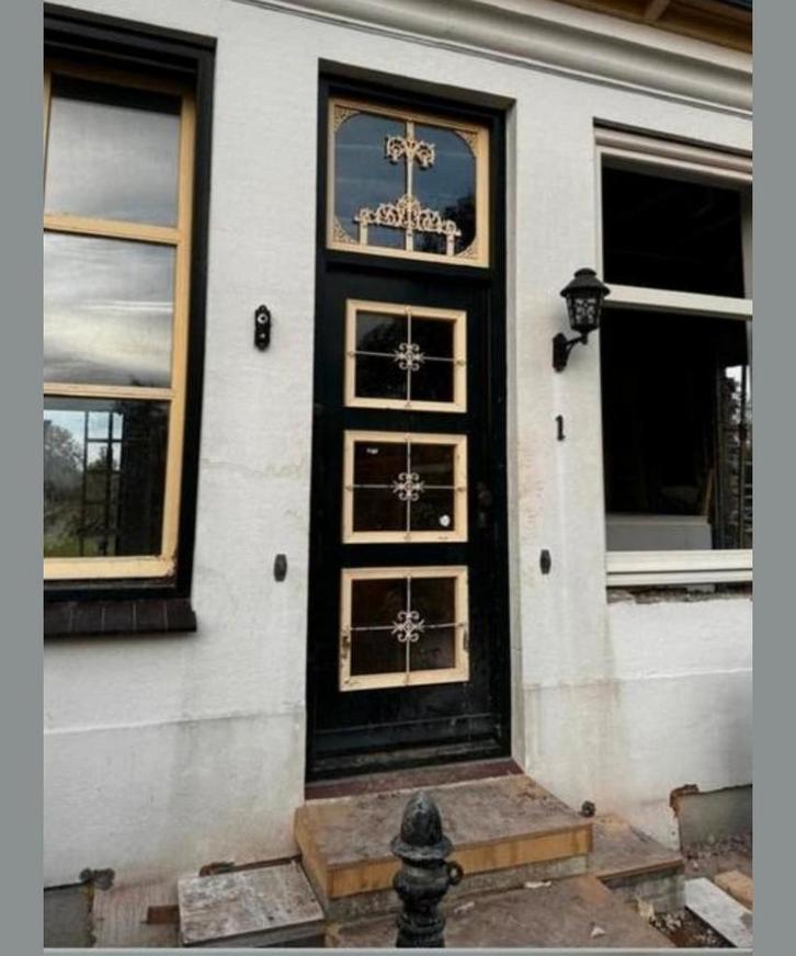Robuuste Voordeur met Kozijn - 87x211 cm, Doe-het-zelf en Verbouw, Deuren en Horren, Gebruikt, Buitendeur, 215 cm of meer, 80 tot 100 cm