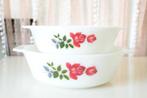 Vintage JAJ Pyrex June Rose Assepoester Stoofschotels, Verzenden