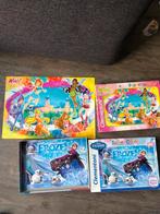 2x puzzel - frozen - winx club, Ophalen of Verzenden, Meer dan 50 stukjes, Zo goed als nieuw, 6 jaar of ouder