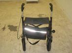 Zwarte rollator met dikke banden, Diversen, Verpleegmiddelen, Niet ingevuld, Gebruikt, Niet ingevuld, Niet ingevuld