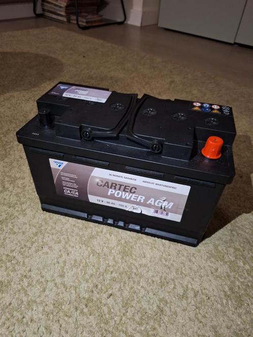 Accu cartec power AGM 12V 80Ah 760A, Auto-onderdelen, Accu's en Toebehoren, Nieuw, Ophalen