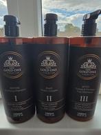 New Gold One Shampoo Set - Keratine & Aftershampoo, Ophalen of Verzenden, Nieuw, Bad & Douche