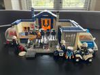 Playmobil politiebureau met helikopter/auto/motor/quad, Ophalen of Verzenden, Zo goed als nieuw